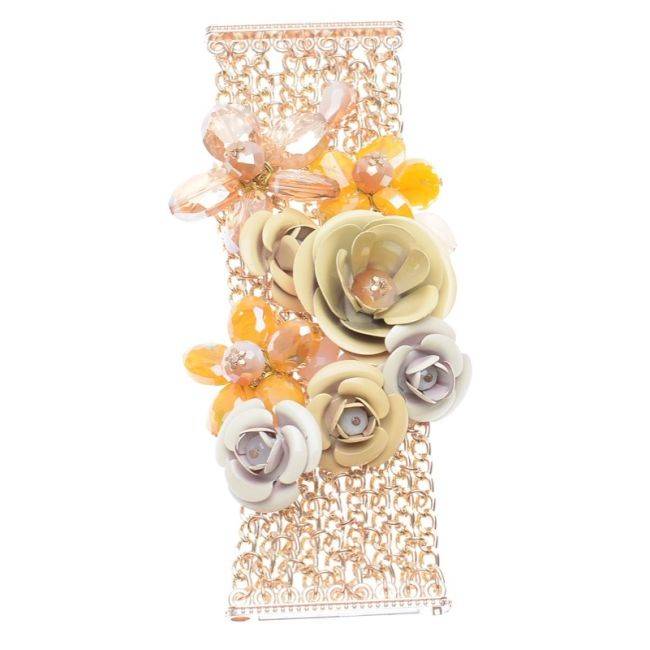 PULSERA CADENA FLORES