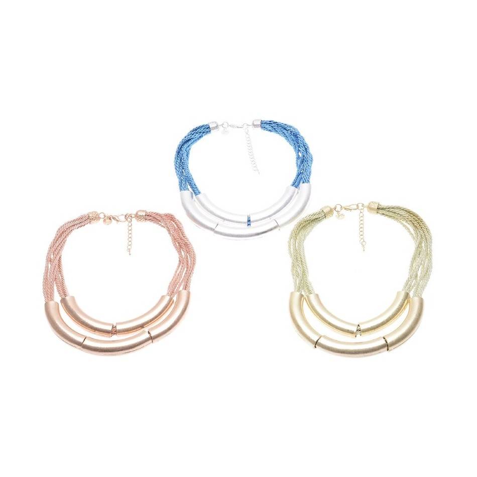METAL LACE SHORT NECKLACE