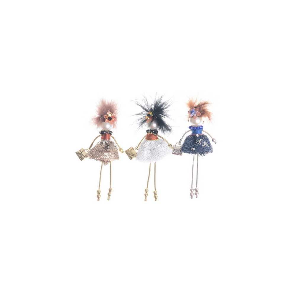 LADY QUEEN DOLL BROOCH