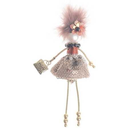 LADY QUEEN DOLL BROOCH