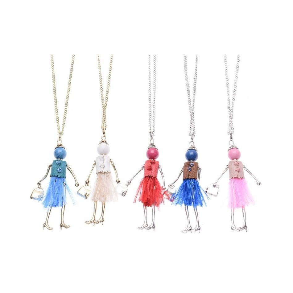 LONG PENDANT NECKLACE DOLL