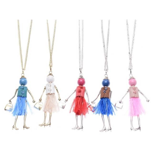 LONG PENDANT NECKLACE DOLL