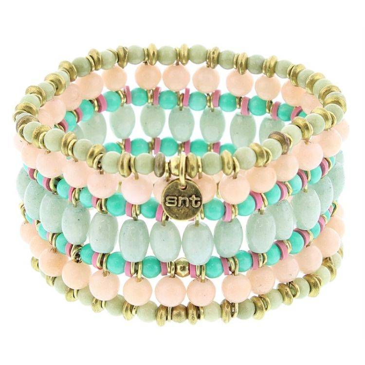 ELASTIC METAL CRYSTALS BRACELET