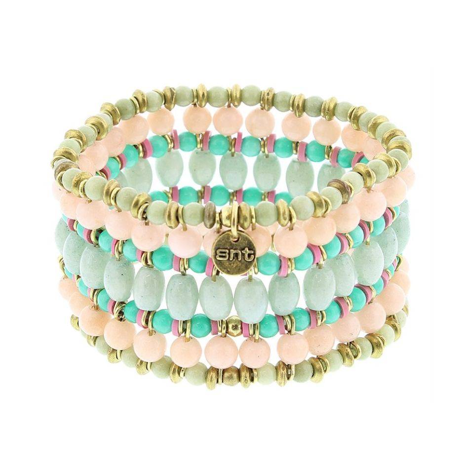 ELASTIC METAL CRYSTALS BRACELET