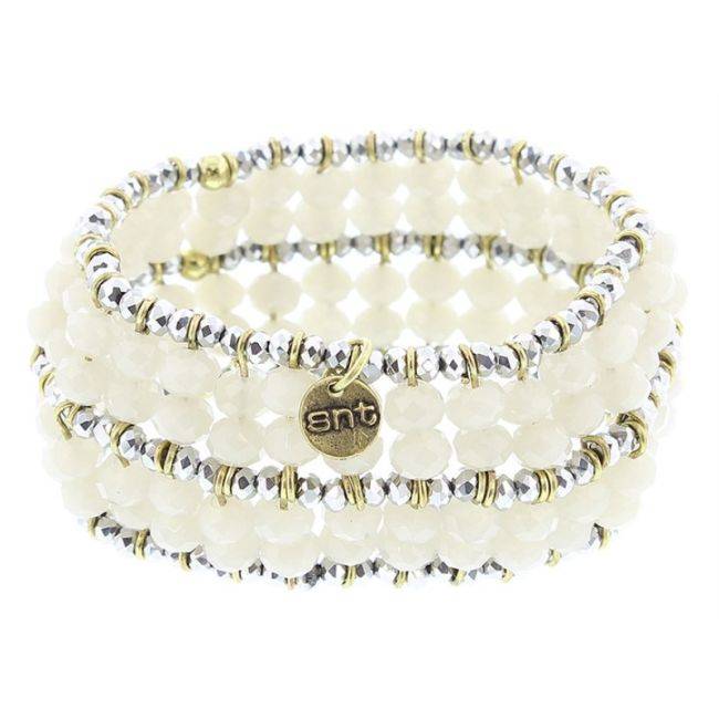 ELASTIC METAL CRYSTALS BRACELET