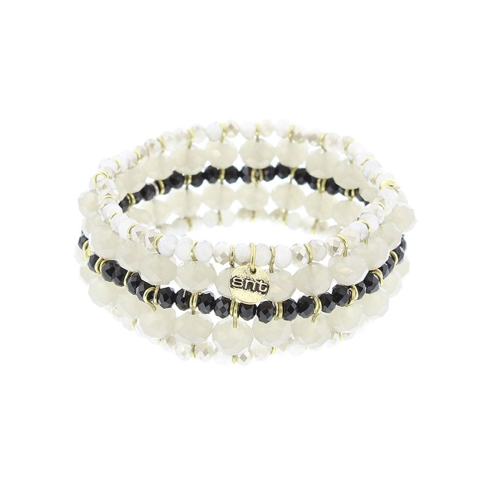 PULSERA FILAS CRISTALES FACETADOS