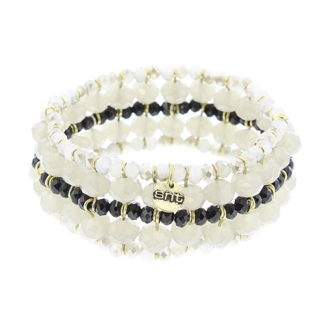 PULSERA FILAS CRISTALES FACETADOS