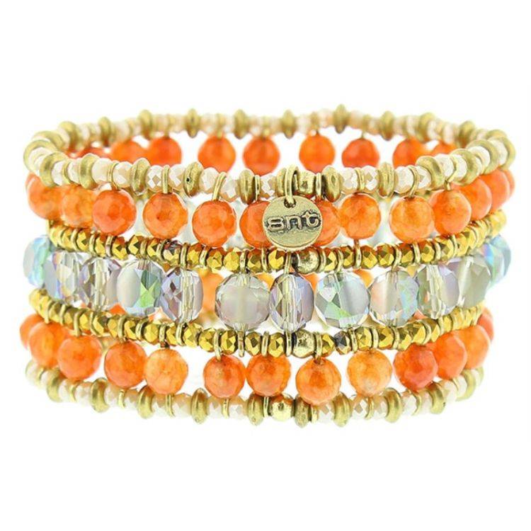 ELASTIC METAL CRYSTALS BRACELET