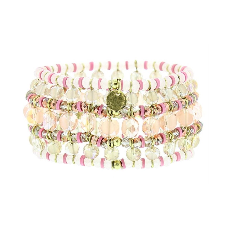 PULSERA ELÁSTICA CUENTAS CRISTALES