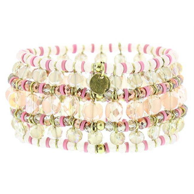 PULSERA ELÁSTICA CUENTAS CRISTALES