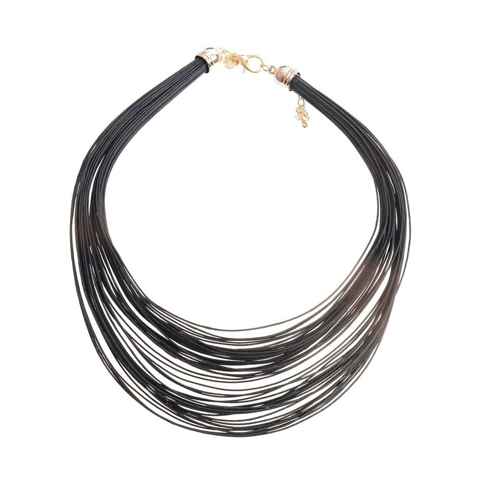 RIGID MULTI STRAP SHORT NECKLACE