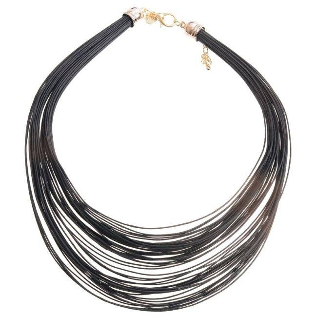 RIGID MULTI STRAP SHORT NECKLACE