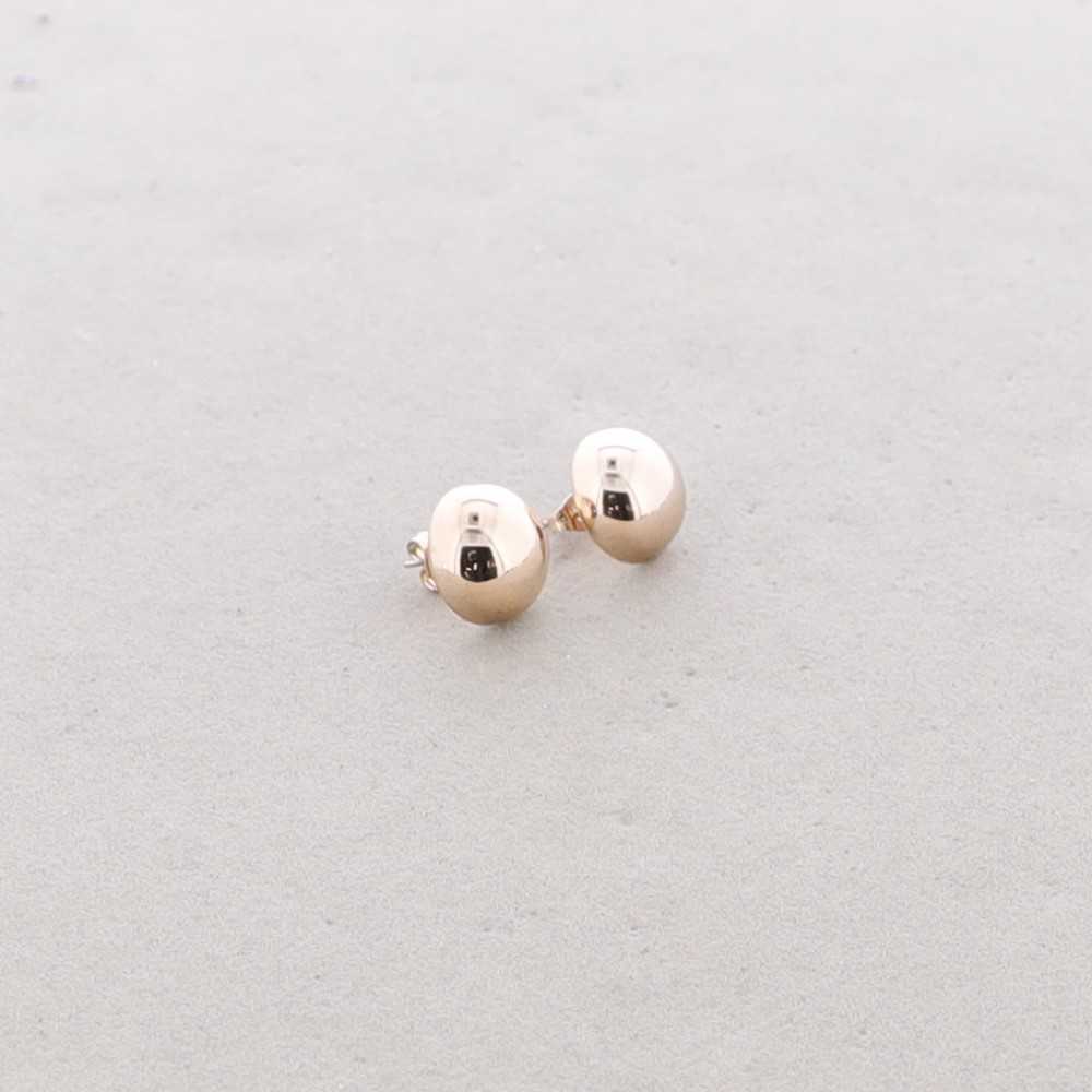 HALF BALL STEEL EARRINGS