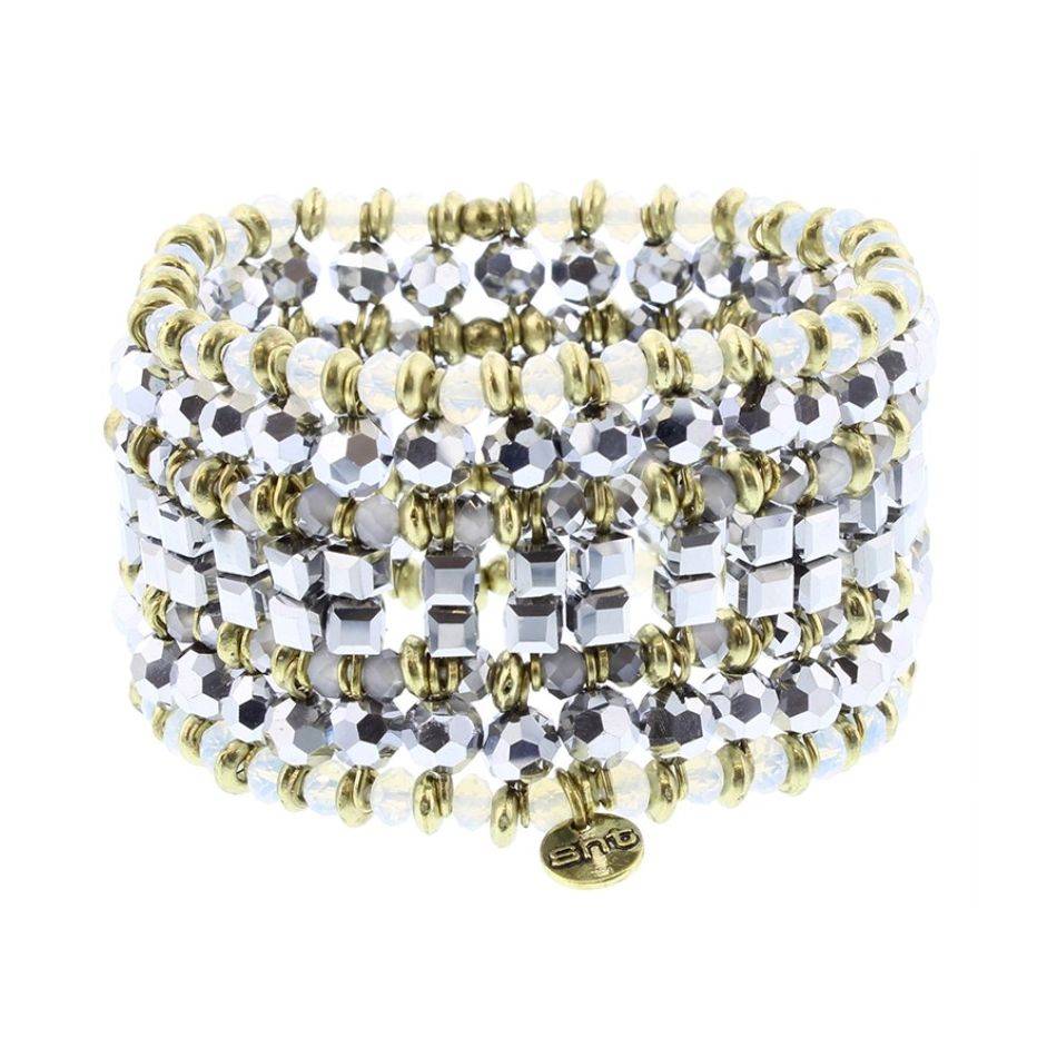 FACETED CRYSTALS ELECTRIC BRACELET