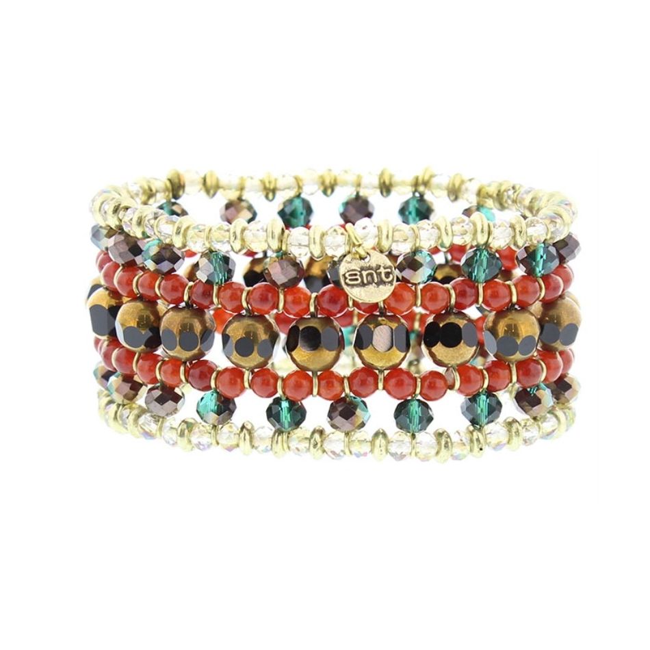 PULSERA ELECTRICA CRISTALES FACETADOS