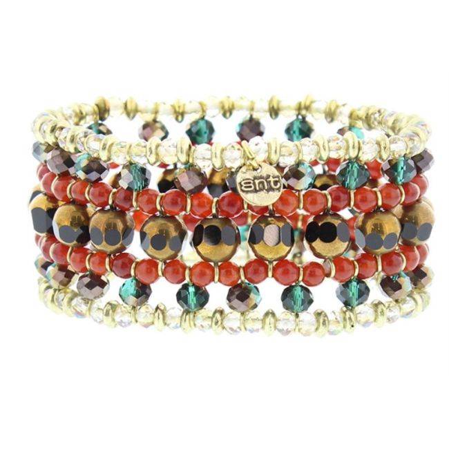 PULSERA ELECTRICA CRISTALES FACETADOS