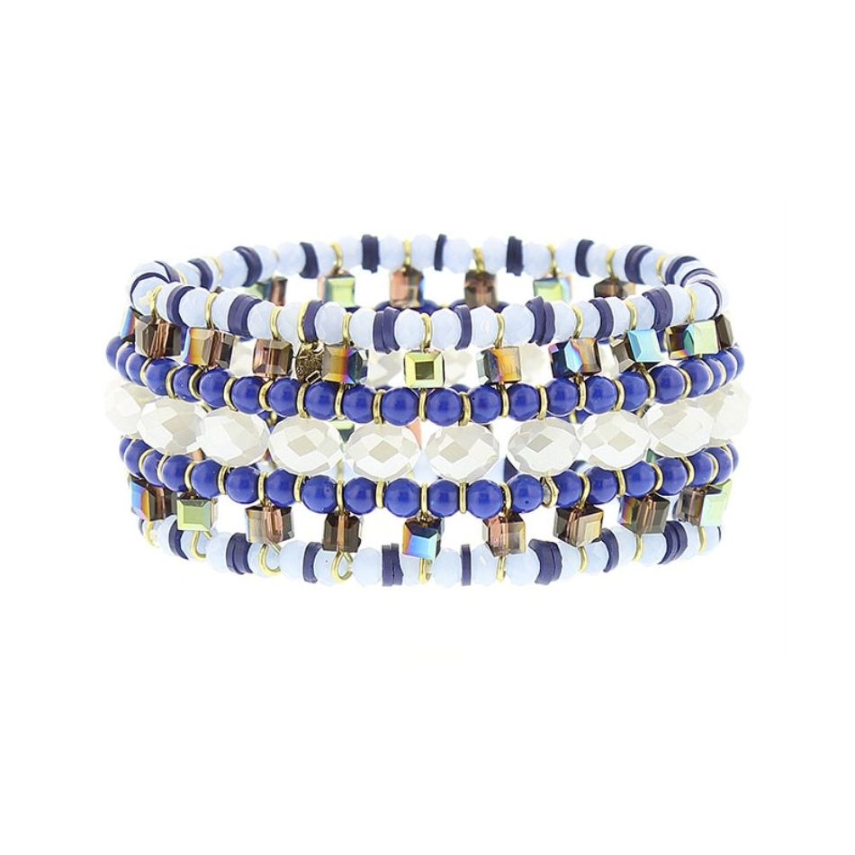 PULSERA ELECTRICA CRISTALES FACETADOS