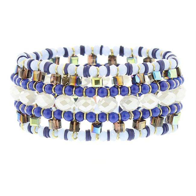 FACETED CRYSTALS ELECTRIC BRACELET