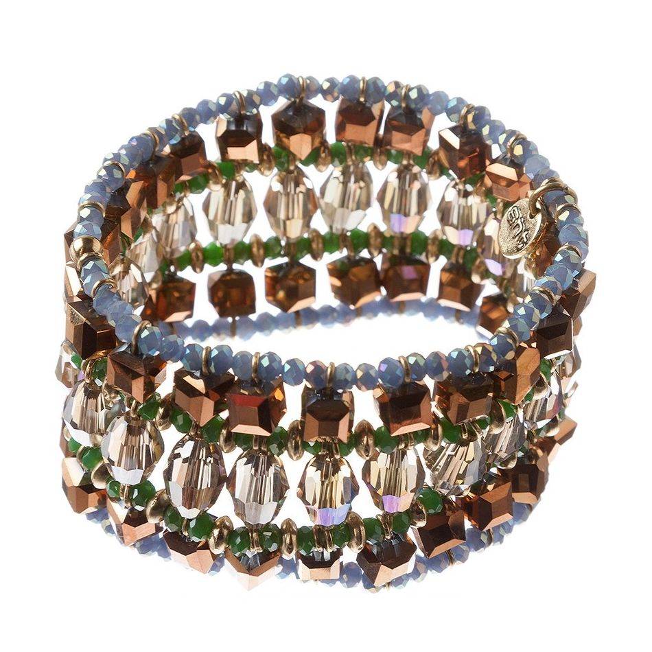 FACETED CRYSTALS ELECTRIC BRACELET