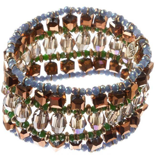 PULSERA ELECTRICA CRISTALES FACETADOS