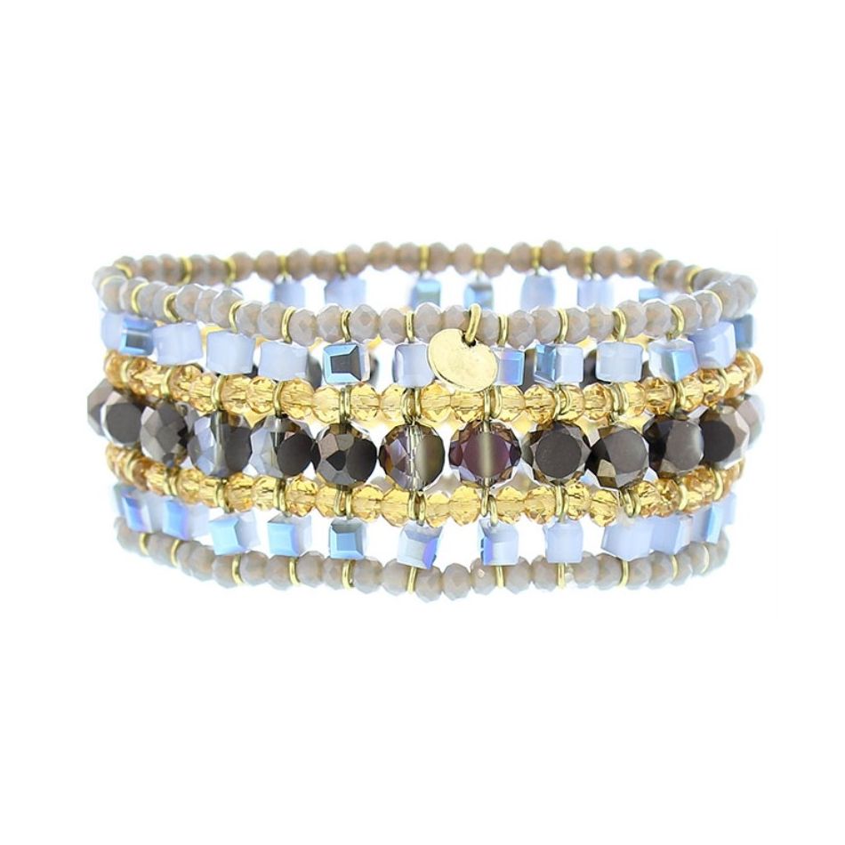 PULSERA ELÉCTRICA CRISTALES FACETADOS