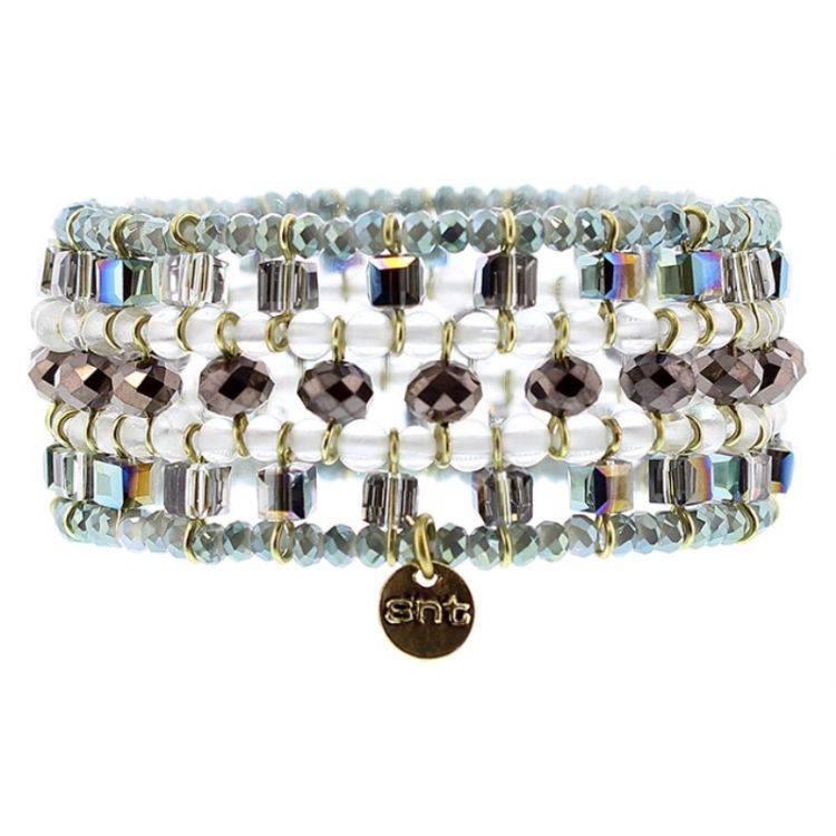 FACETED CRYSTALS ELECTRIC BRACELET