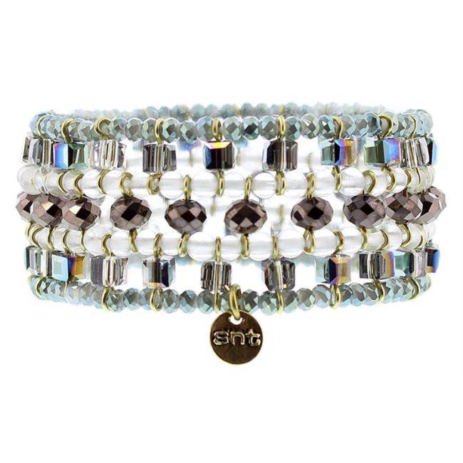 FACETED CRYSTALS ELECTRIC BRACELET