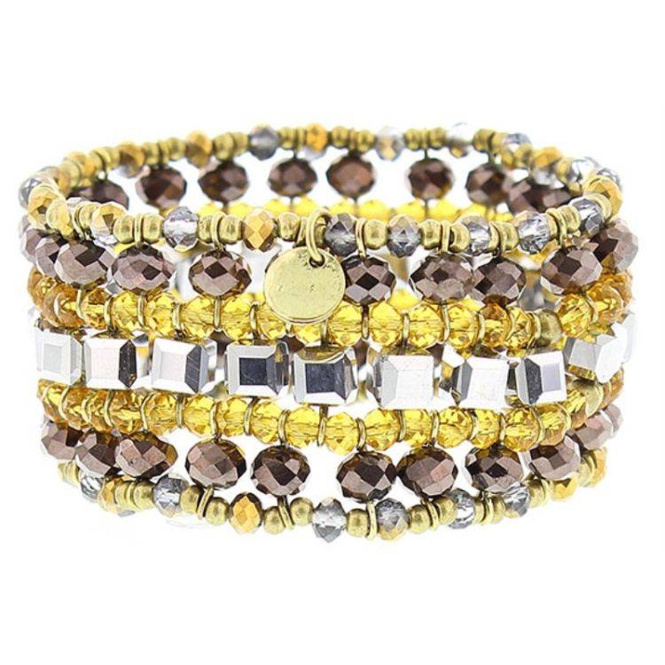FACETED CRYSTALS ELECTRIC BRACELET