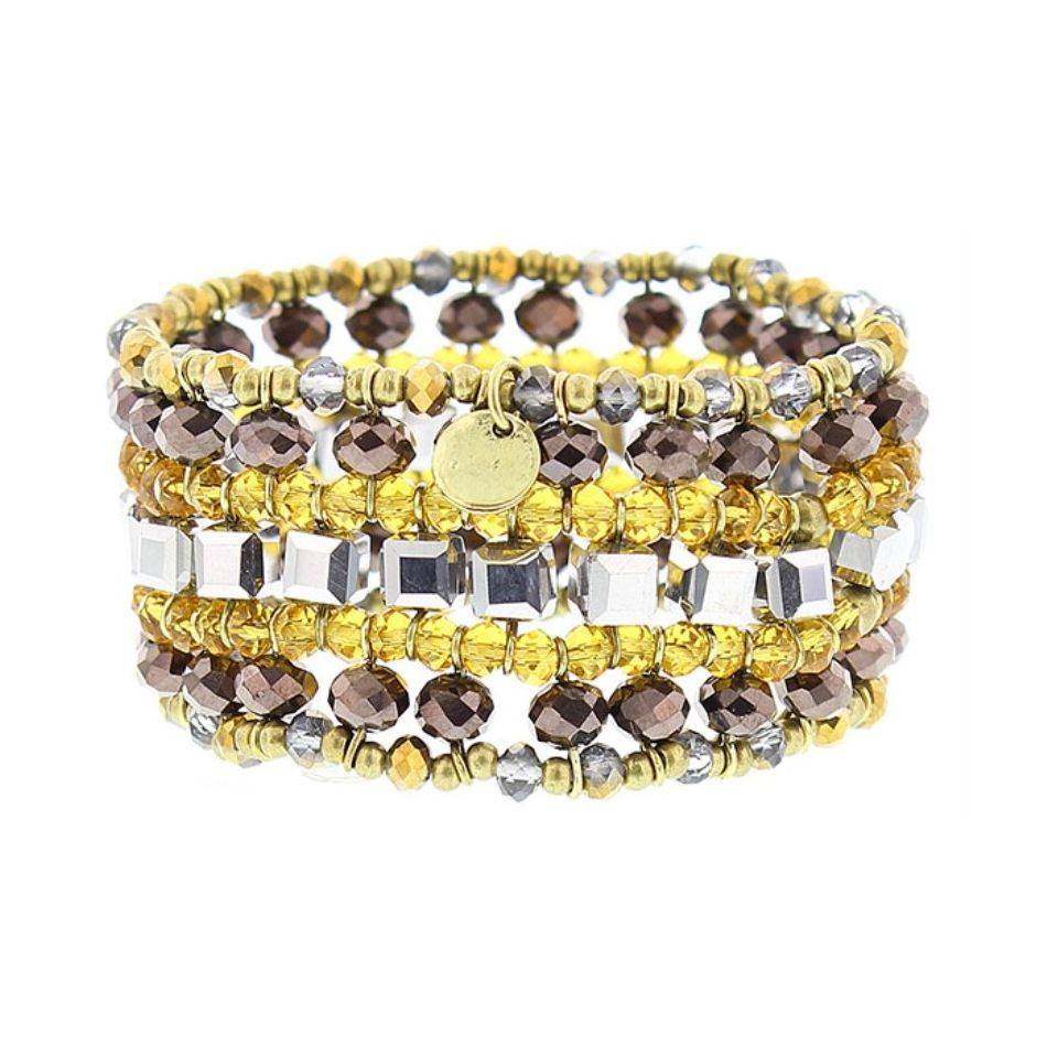 FACETED CRYSTALS ELECTRIC BRACELET
