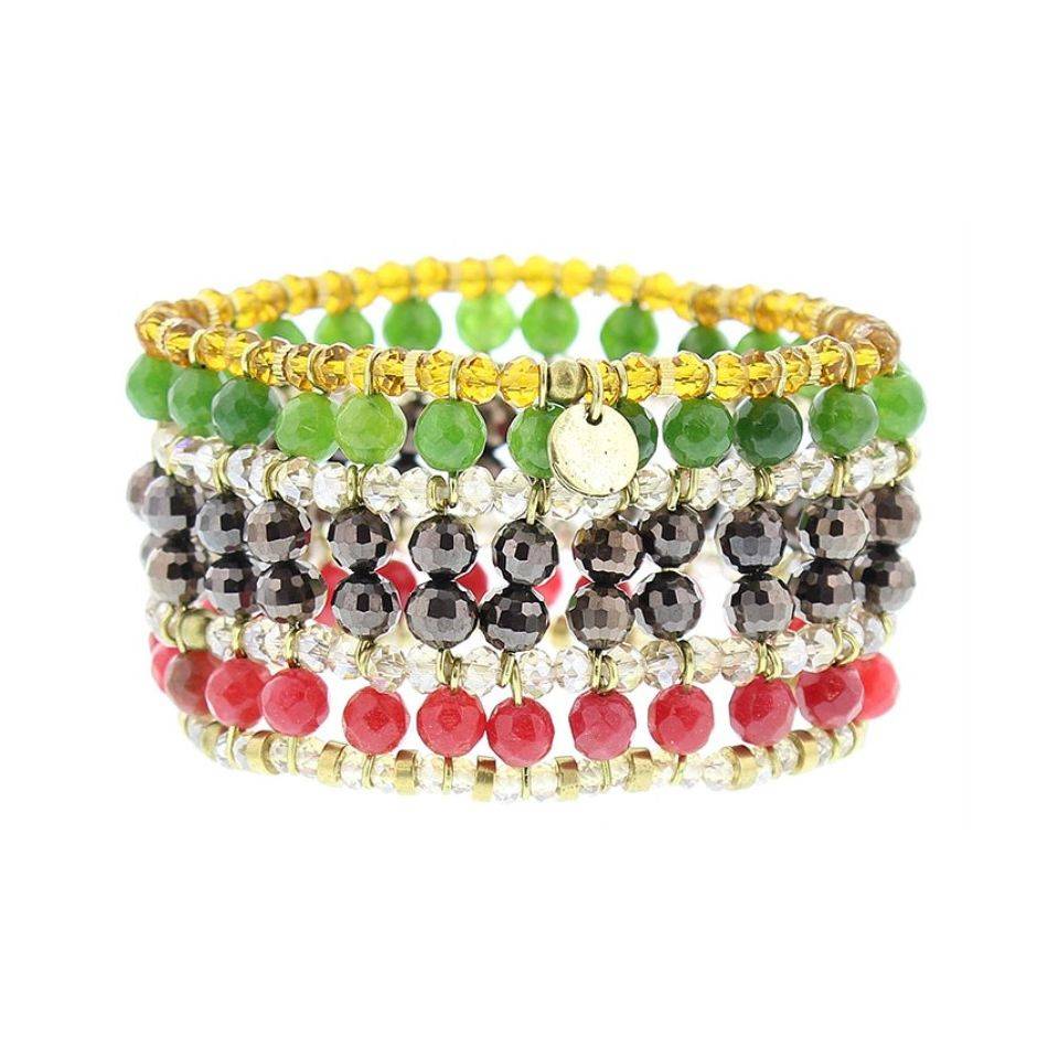PULSERA ELECTRICA CRISTALES FACETADOS