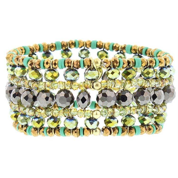 PULSERA ELECTRICA CRISTALES FACETADOS