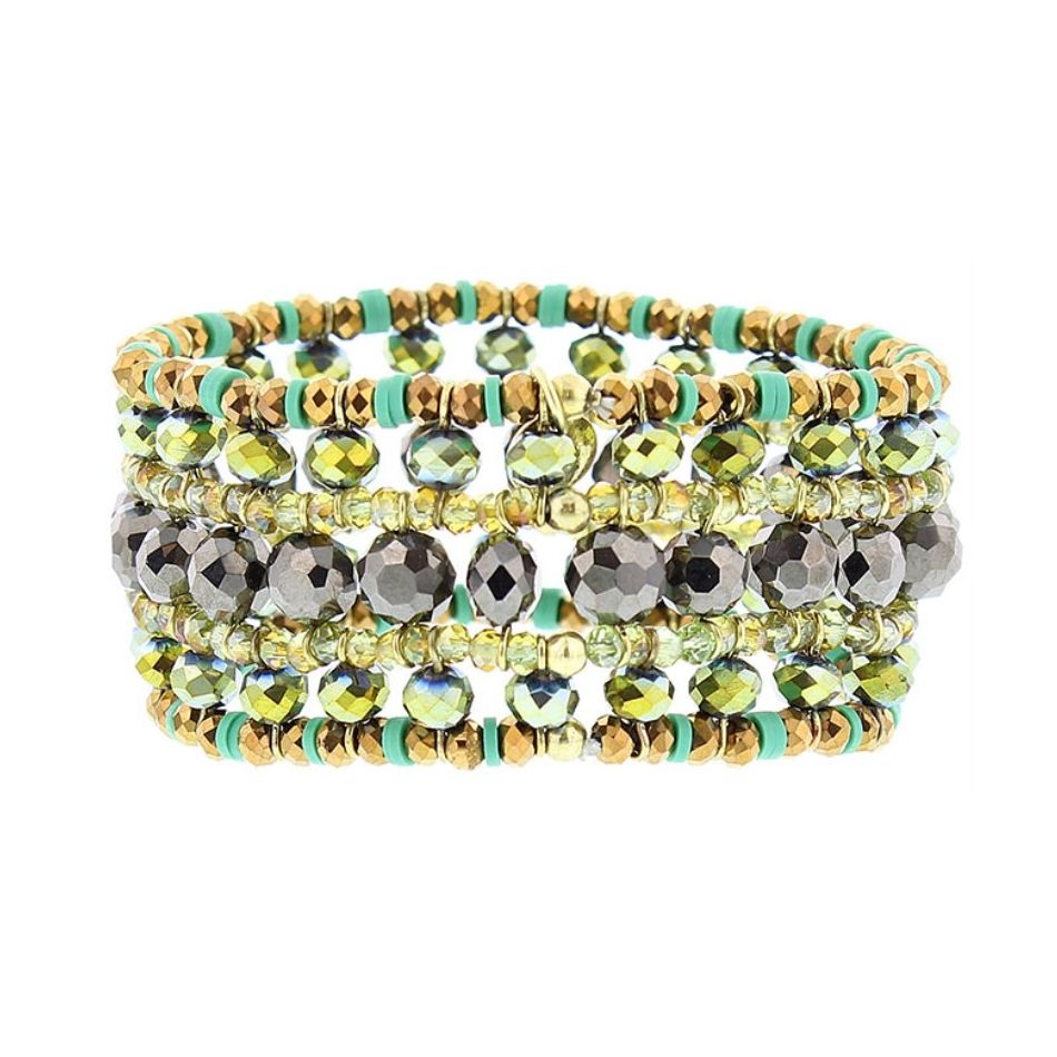 FACETED CRYSTALS ELECTRIC BRACELET
