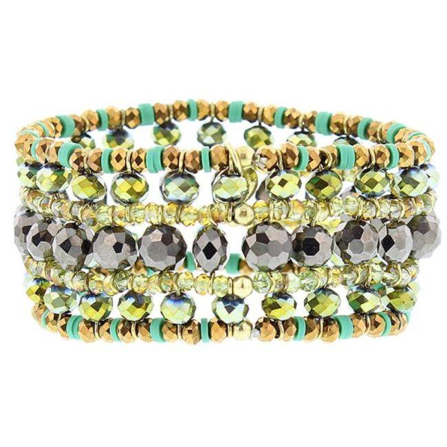 FACETED CRYSTALS ELECTRIC BRACELET