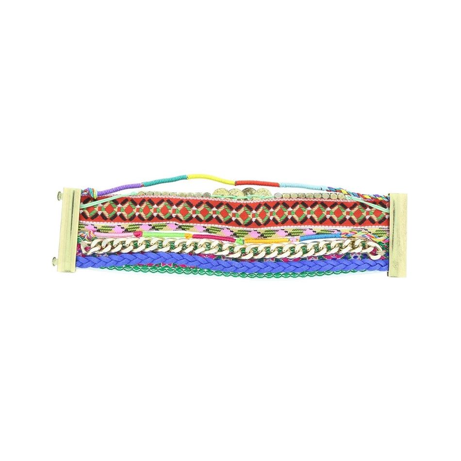 MULTI-STRAND BRACELET WITH MAGNET CLOSURE