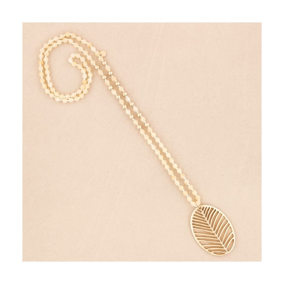 LONG NECKLACE PENDANT LEAF PENDANT