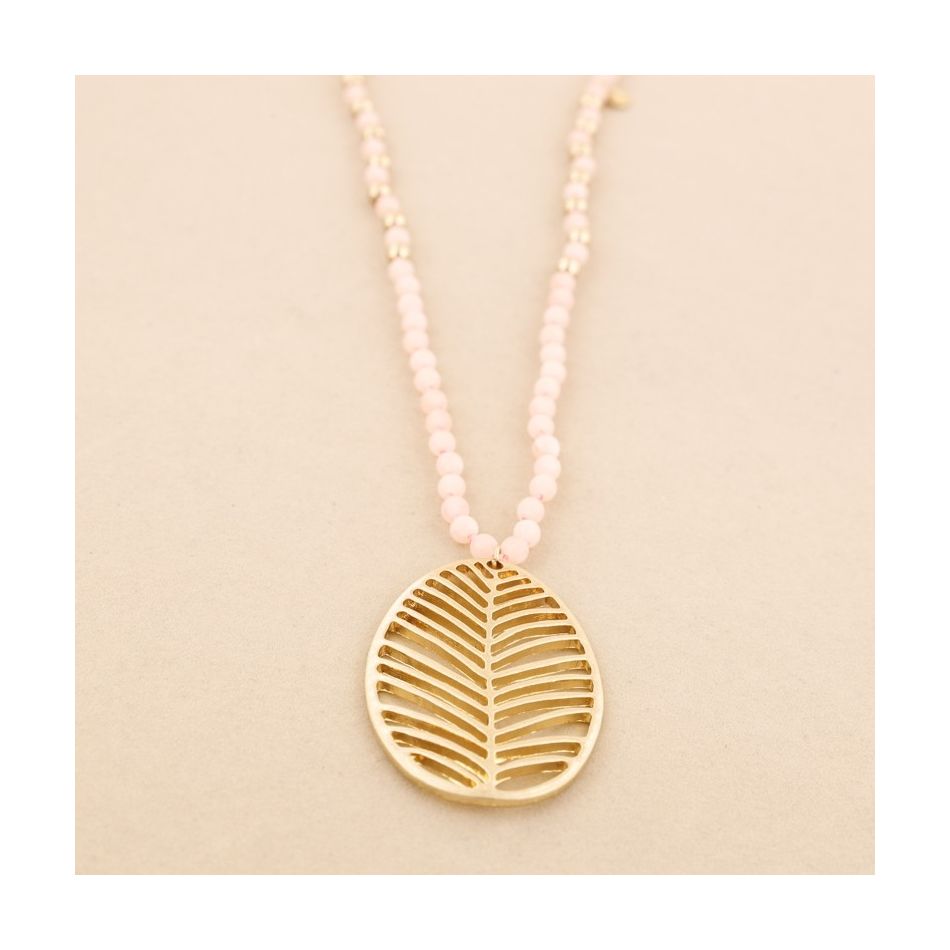 LONG NECKLACE PENDANT LEAF PENDANT