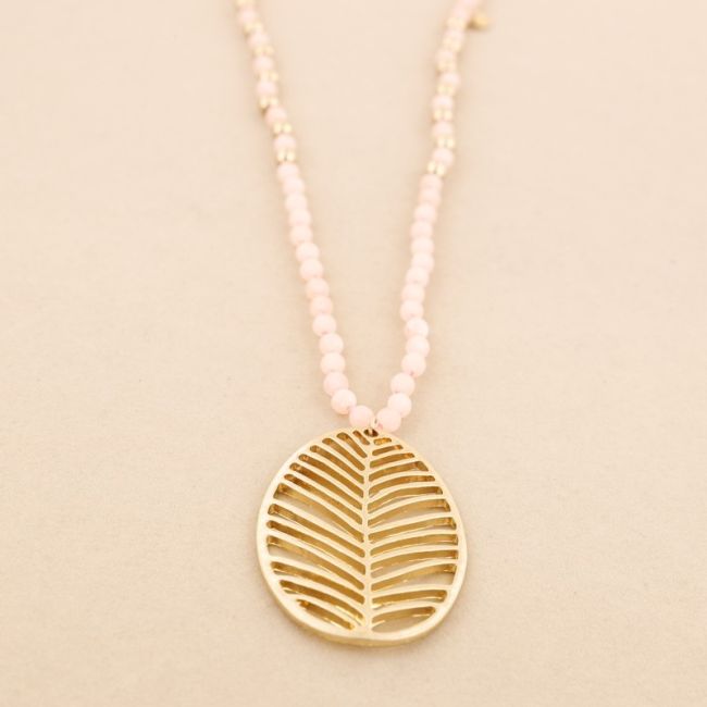LONG NECKLACE PENDANT LEAF PENDANT