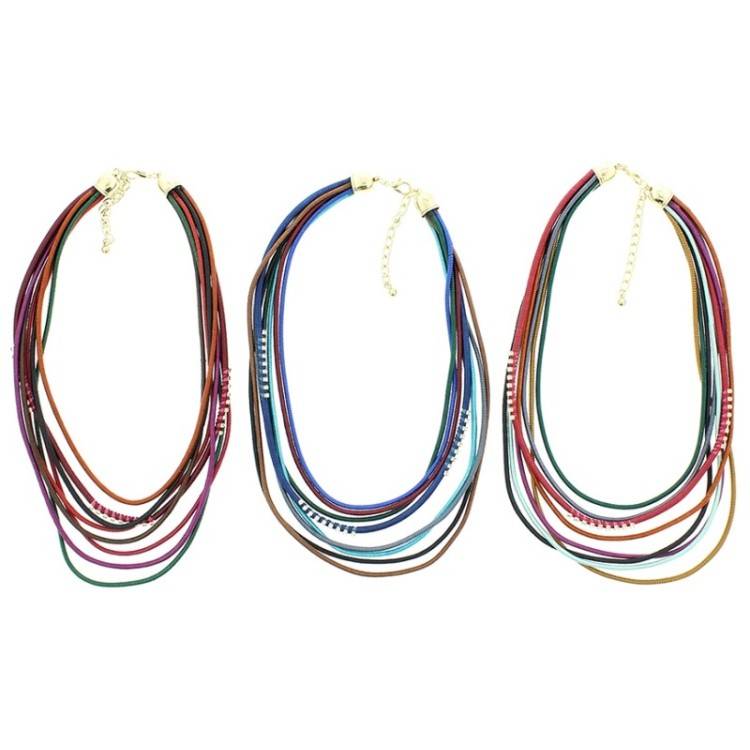 MULTI ROW SHORT NECKLACE 2
