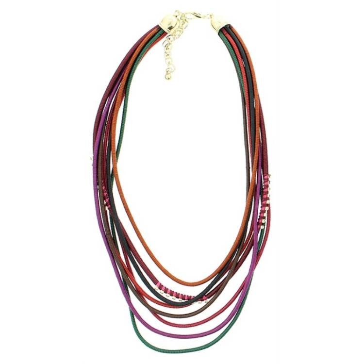 MULTI ROW SHORT NECKLACE