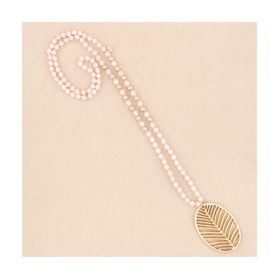 LONG NECKLACE PENDANT LEAF PENDANT