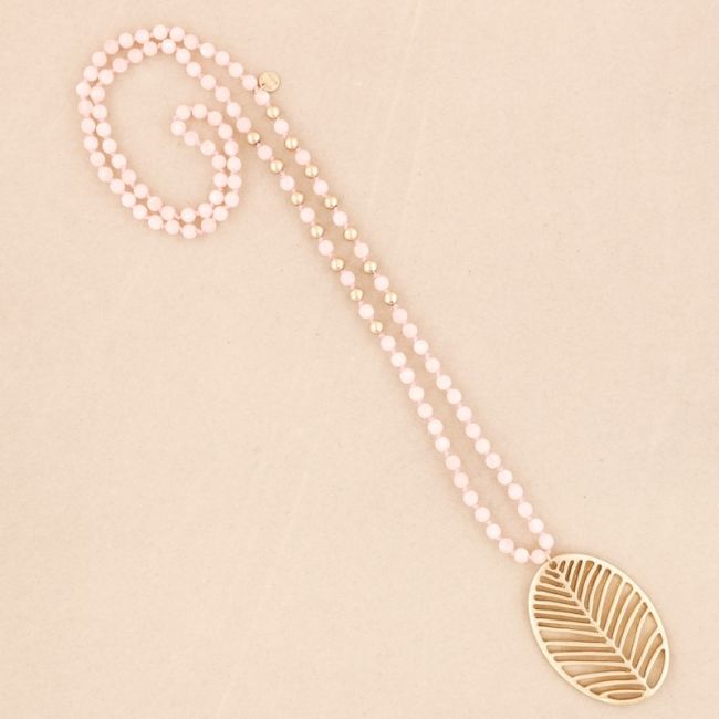 LONG NECKLACE PENDANT LEAF PENDANT