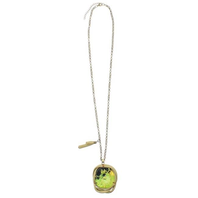 LONG PENDANT NECKLACE RESIN ILLUSTRATION