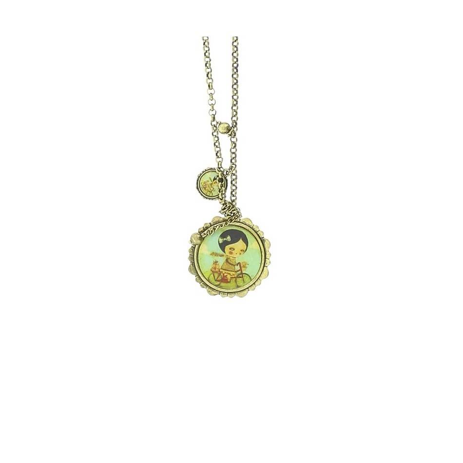 COLLAR LARGO COLG. METAL ESMALTE