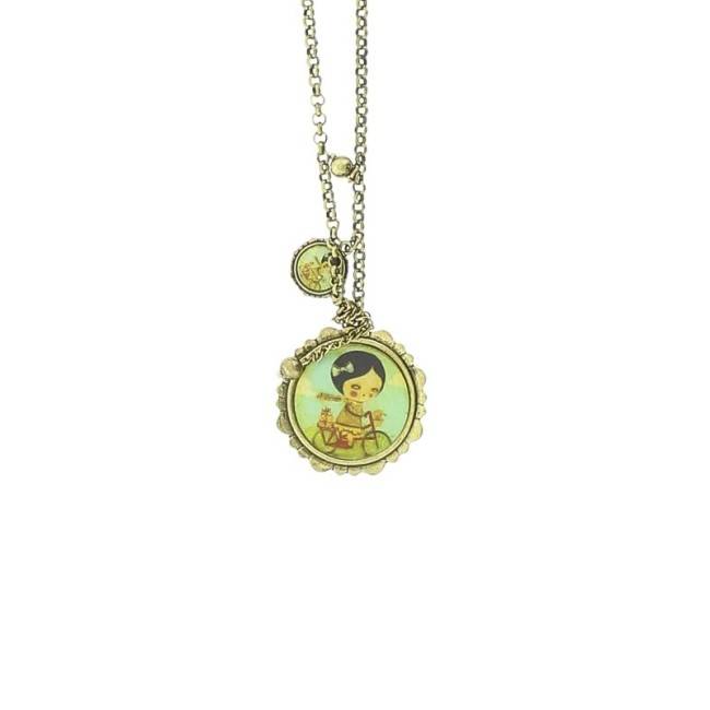COLLAR LARGO COLG. METAL ESMALTE