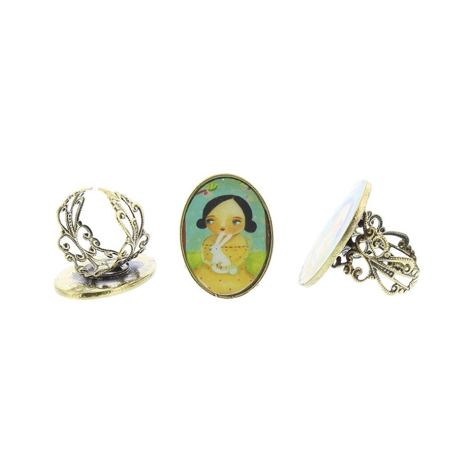 METAL ENAMEL RING Adjustable ring