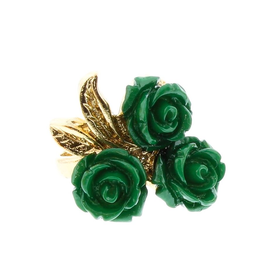 ANILLO METAL FLORES RESINA TALLAS VARIADAS