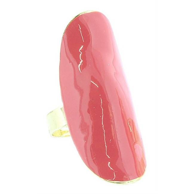 ENAMEL METAL GOLD-PLATED RING