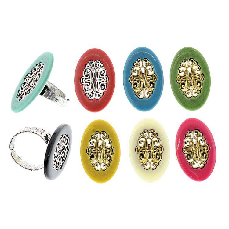 ANILLO AJUSTABLE METAL RESINA 2