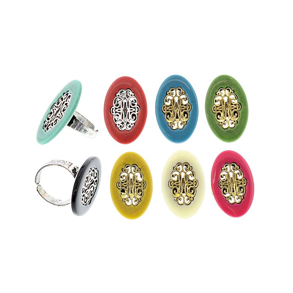 ADJUSTABLE RESIN METAL RING