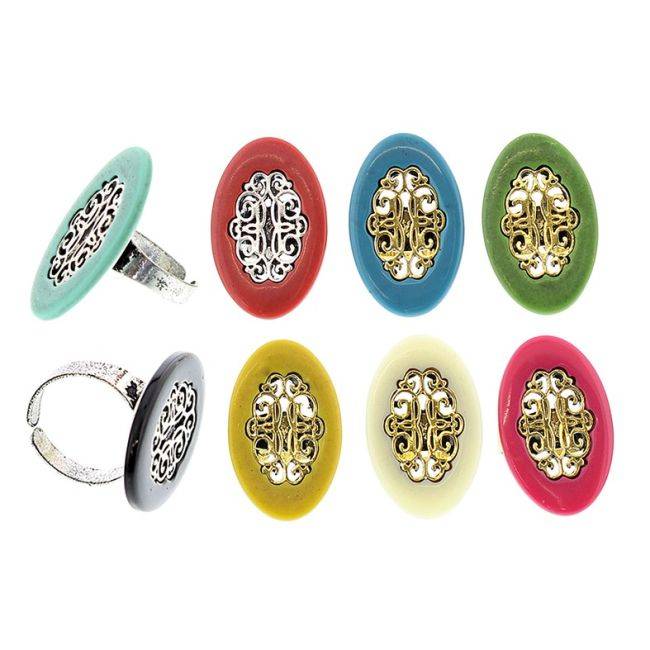 ANILLO AJUSTABLE METAL RESINA